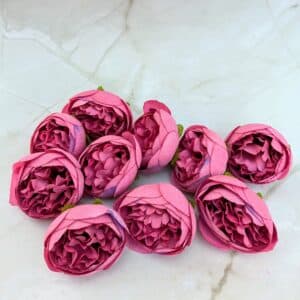 Dekor fejviràg - sötét pink