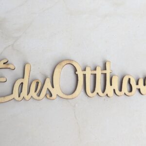 Édes otthon felirat - natúr kicsi