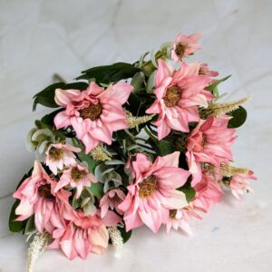 Vegyes színű kicsi csokor- rózsaszín