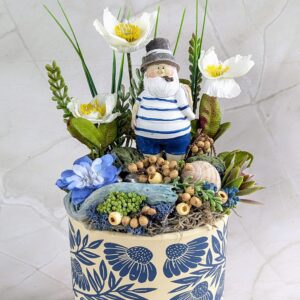 Öreg horgász asztaldísz