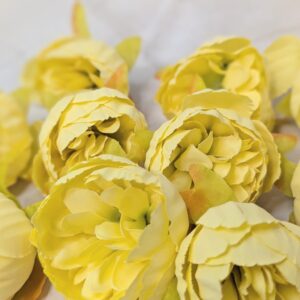 Dekor fejviràg citromsárga