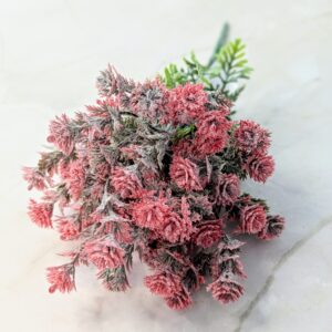 Műzöld bordó csokor