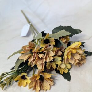 Antik napvirág csokor - sárga