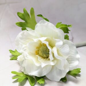 Szálas anemone 30 cm - Fehér