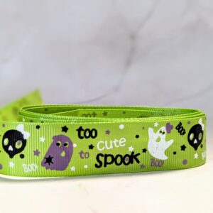 Halloween szalag- zöld