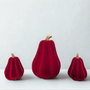 Őszi bársony tök dekoráció szett