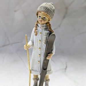 Gyerek síléccel lány