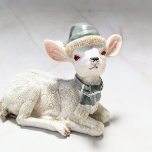 Szarvas sapkában sállal fekvő glitteres