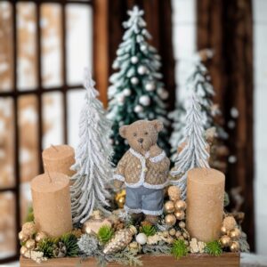 Mackós adventi dekoráció