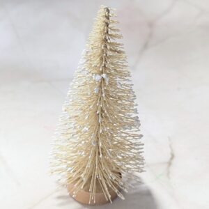 Talpas fenyő 10 cm csillámos - Krém