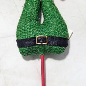 Karácsonyi manó láb betűző - Zöld