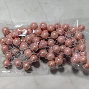 Gyöngyházas drótos bogyó - Világos rózsaszín