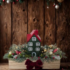 Házikós adventi dekoráció