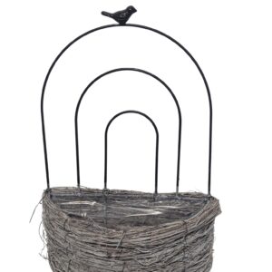 Madaras hamvas vessző kosár- NAGY méret