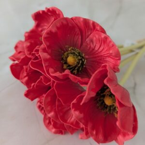 Gumis pipacs köteg- piros