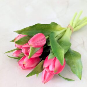 Élethű gumis tulipán- cirmos pink