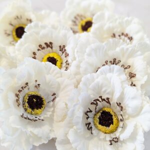 Dekor fejvirág- Fehér