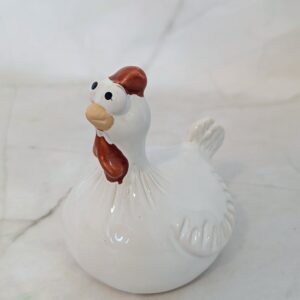 Csirke kerámia figura