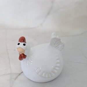 Csirke kerámia figura