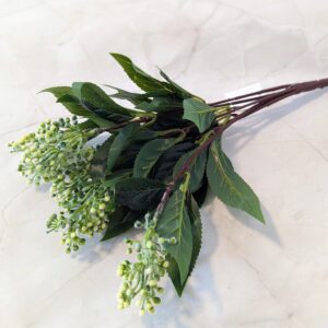 Műzöld - Fehér bogyós