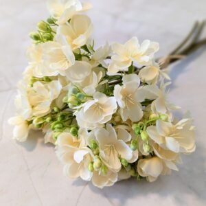 Dekor csokor - Tört fehér/ krém